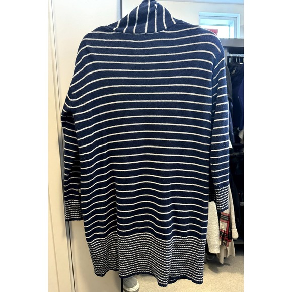 Splendid wool stripe long cardigan duster - Picture 3 of 4